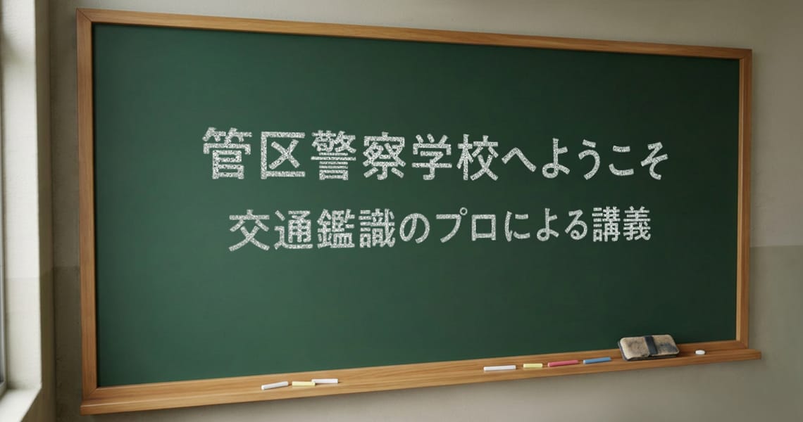 管区警察学校へようこそ〜交通鑑識のプロによる講義〜